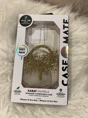 Case-mate Gold Glitter MagSafe-Compatible iPhone 13 Pro Max Lot